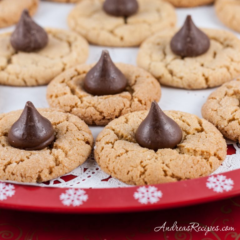Peanut Butter Kiss Cookies - Andrea Meyers