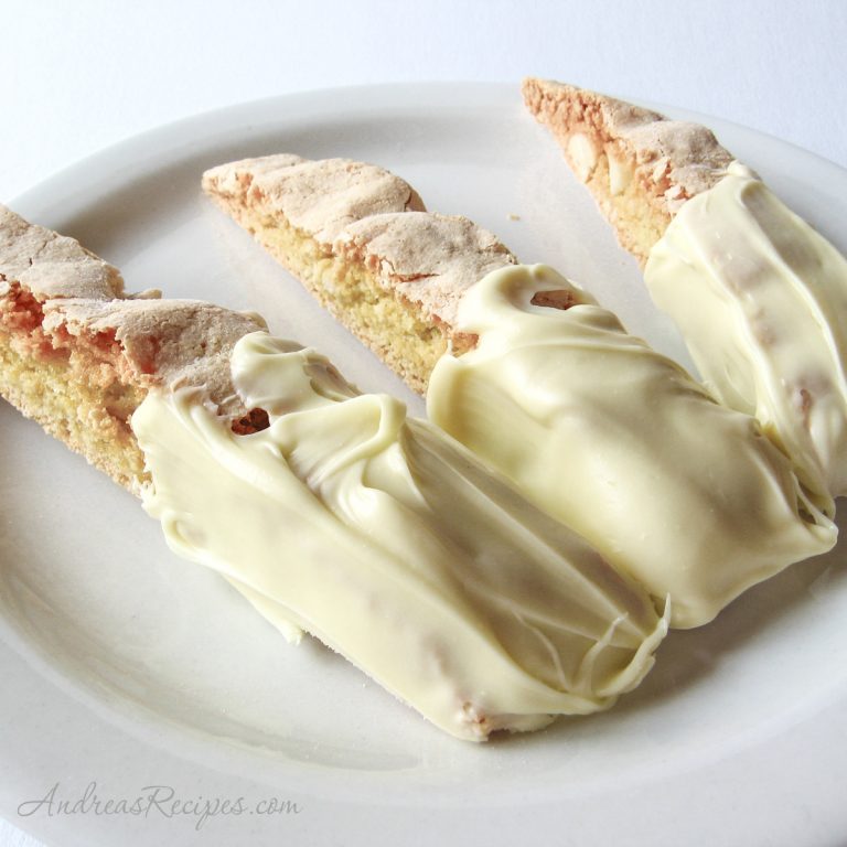 White Chocolate Macadamia Nut Biscotti with Orange - Andrea Meyers