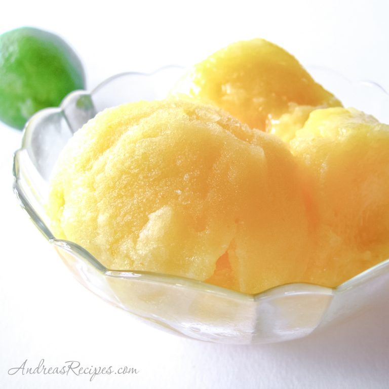 Mango-Lime Ice (Nieve de Mango con Limon) - Andrea Meyers