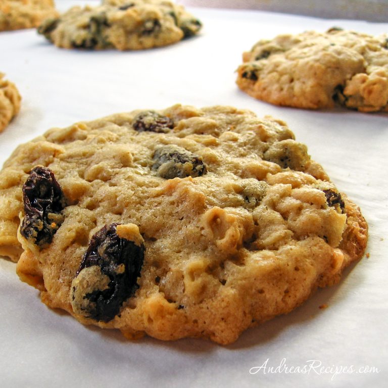 Chewy Oatmeal Raisin Cookies - Andrea Meyers