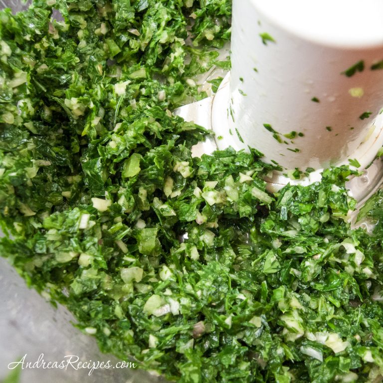 Parsley Cilantro Marinade and Dipping Sauce - Andrea Meyers