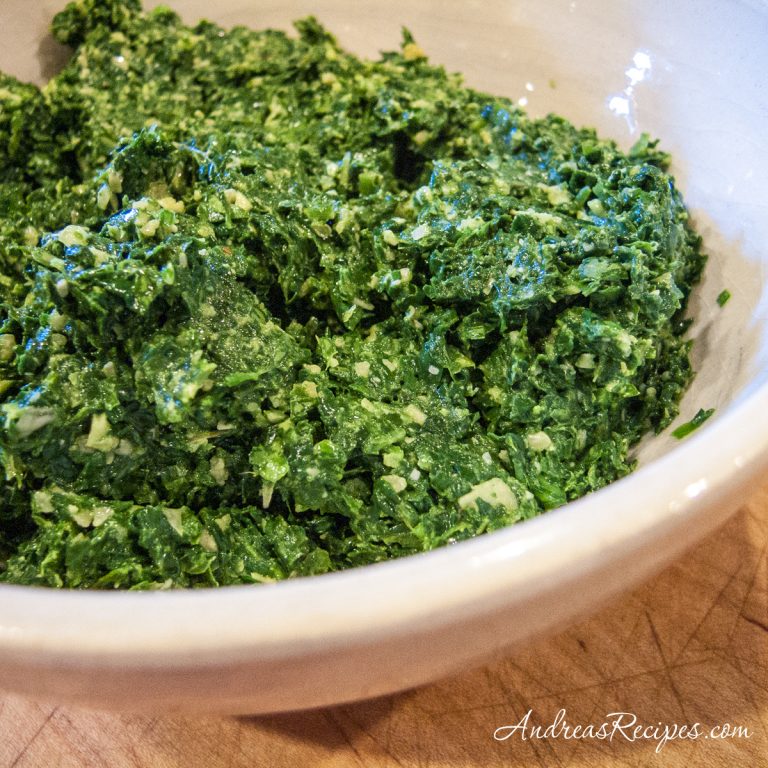 Spinach Arugula Pesto - Andrea Meyers