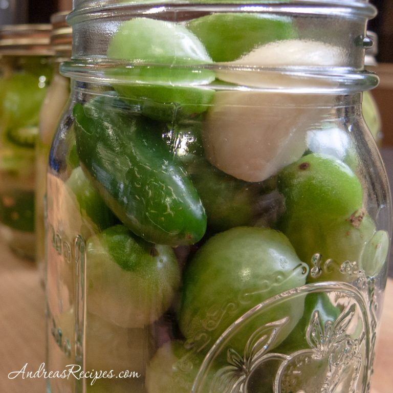 Pickled Green Tomatoes - Andrea Meyers