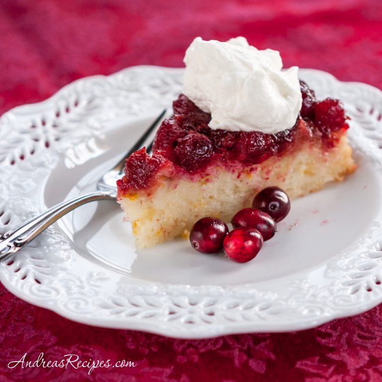 Cranberry Orange Upside Down Cake - Andrea Meyers