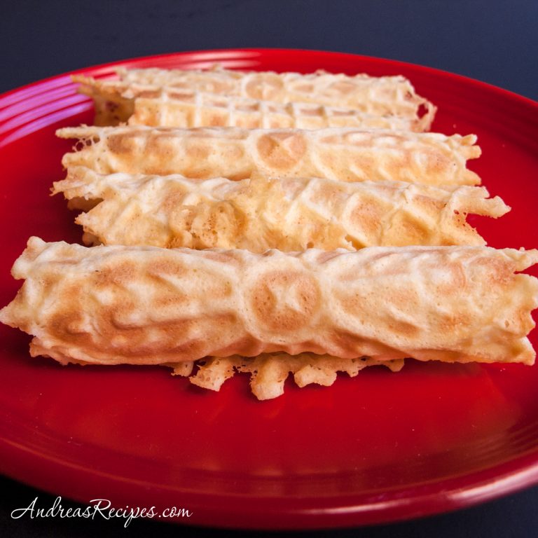 Krumkake, Curled Wafers - Andrea Meyers