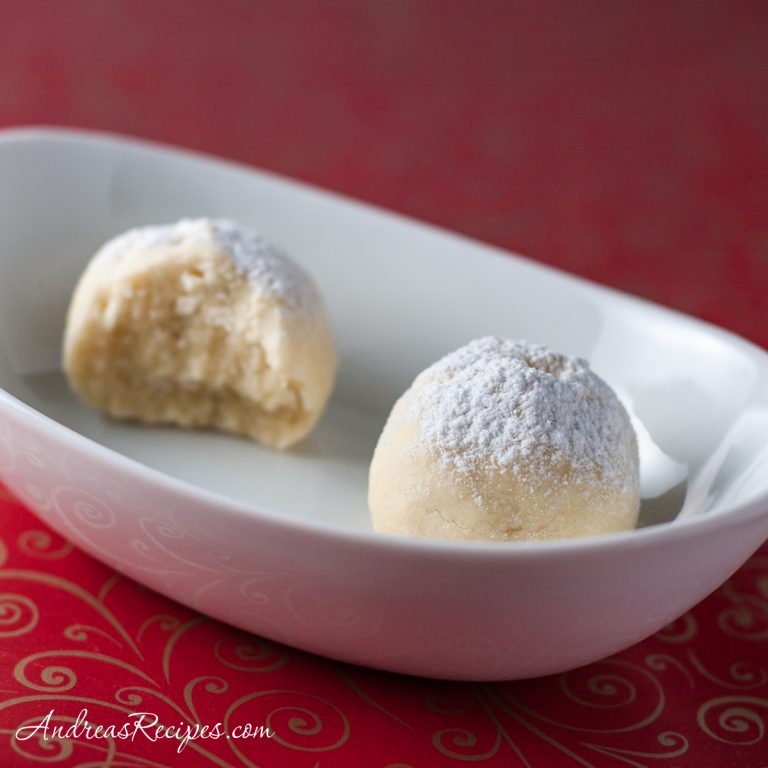Kourambiedes, Greek Butter Cookies - Andrea Meyers
