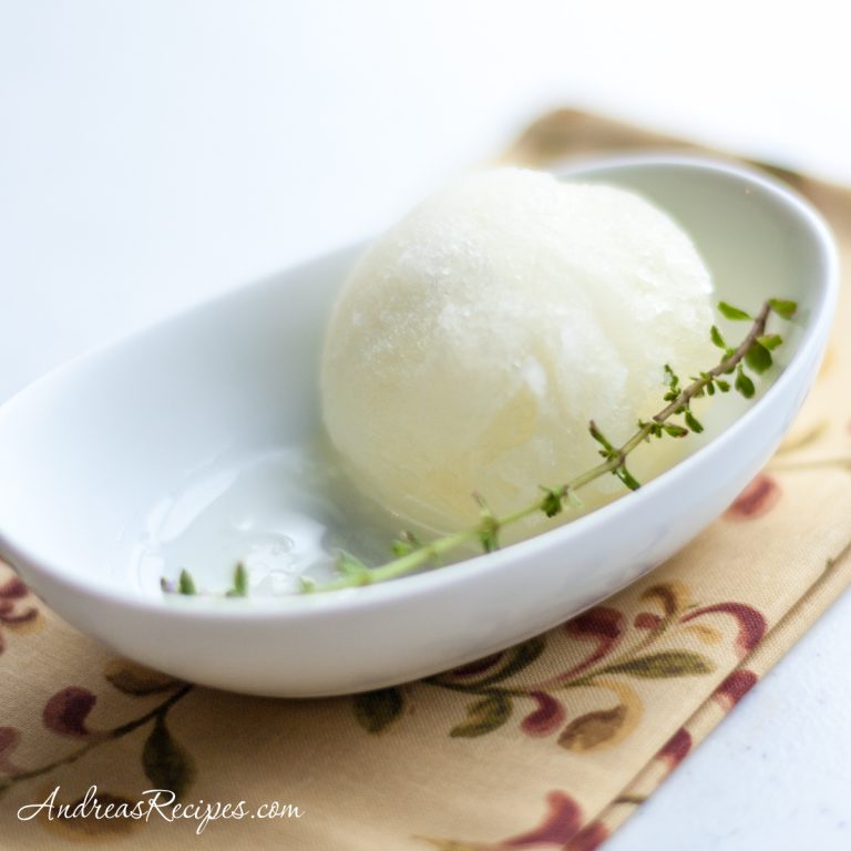 Lemon Thyme Sorbet - Andrea Meyers