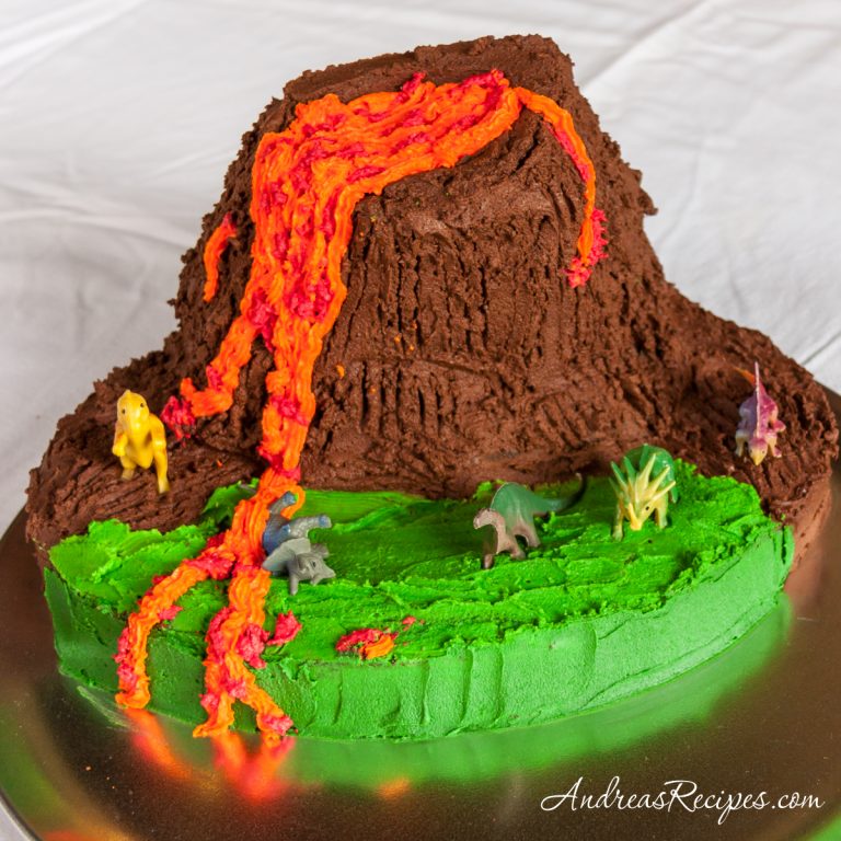 Volcano Birthday Cake - Andrea Meyers