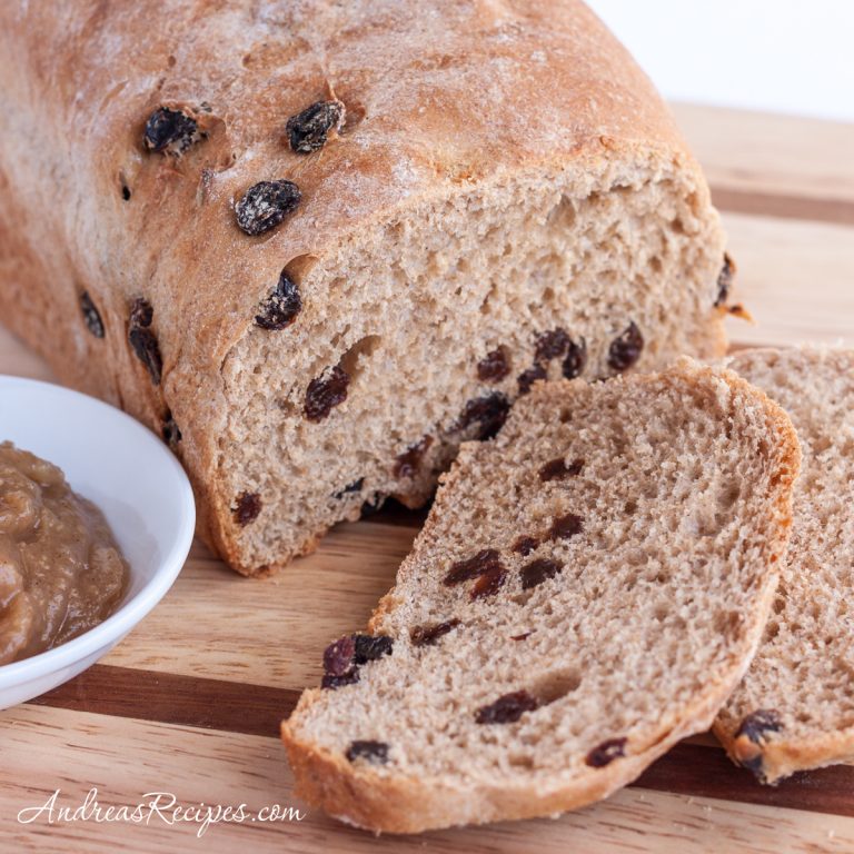 BBA Challenge: Cinnamon Raisin Bread with Whole Wheat. sliced - Andrea Meyers