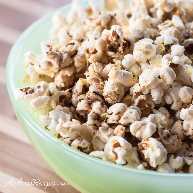 Popcorn with Brown Butter, Rosemary, and Lemon - Andrea Meyers
