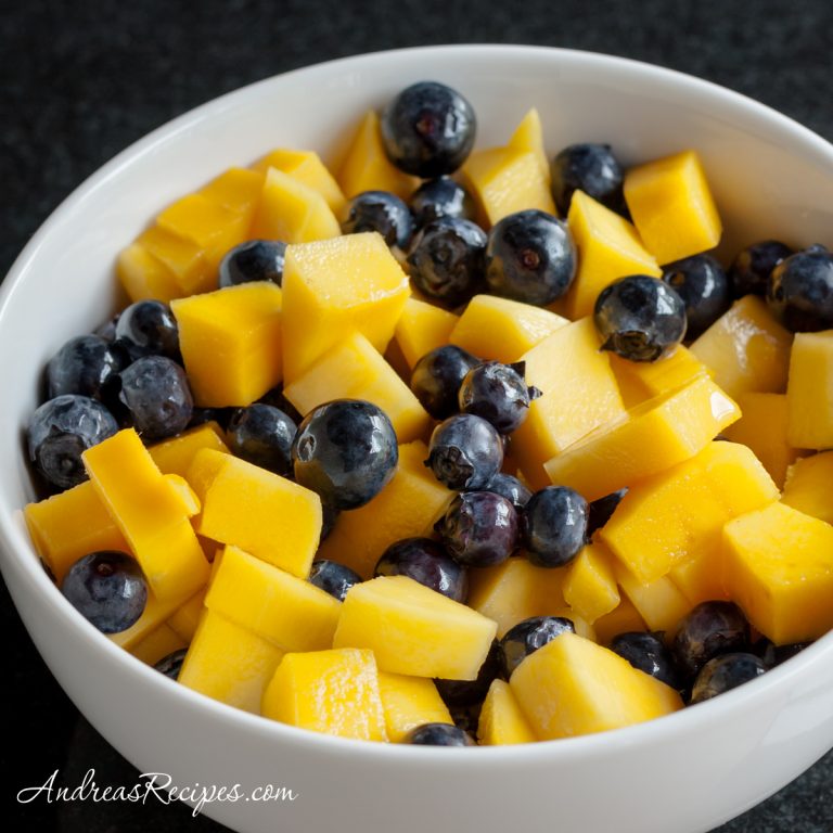 Mango Blueberry Salad with Ginger Vinaigrette - Andrea Meyers
