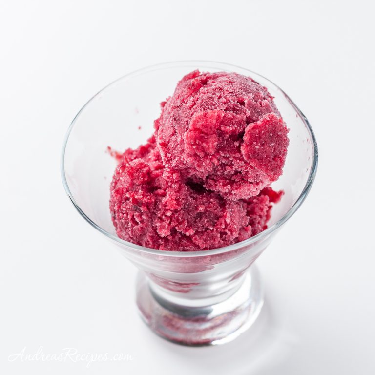 Cherry Pomegranate Sorbet - Andrea Meyers