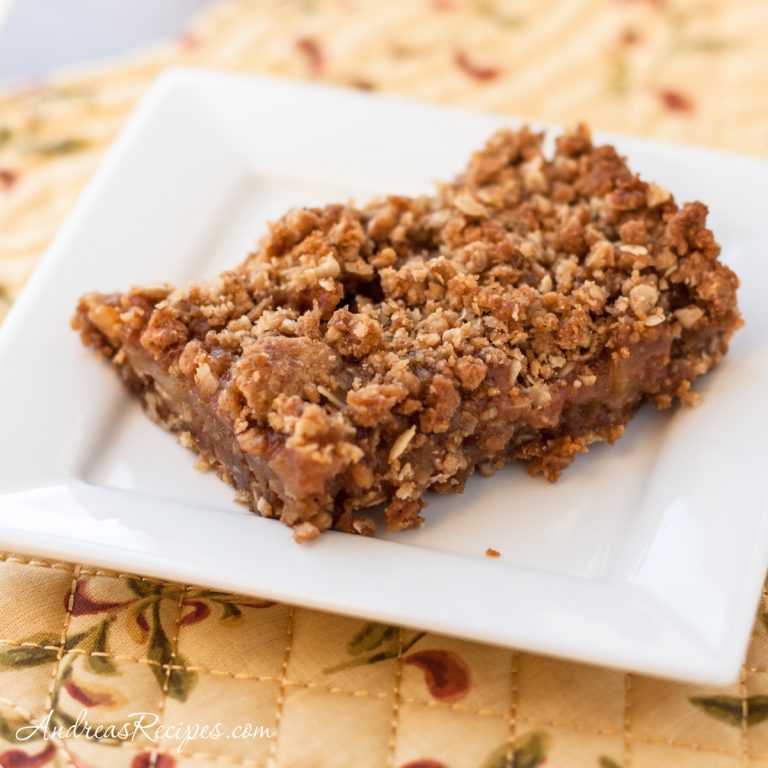 Caramel Apple Crumb Bars - Andrea Meyers