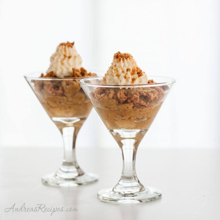Pumpkin Custard with Mascarpone Cream - Andrea Meyers