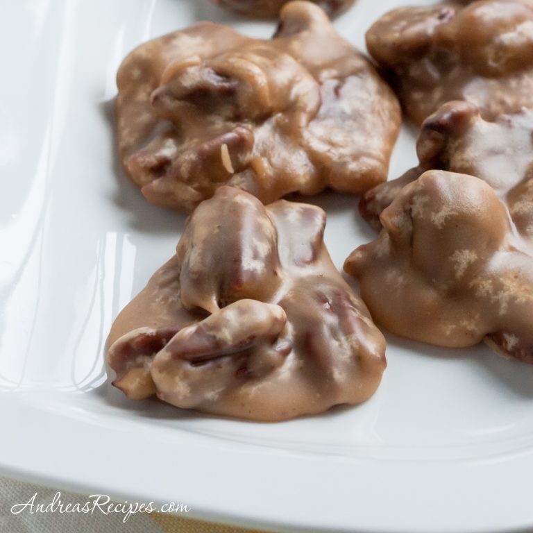 Bourbon Praline Pecans Candy - Andrea Meyers