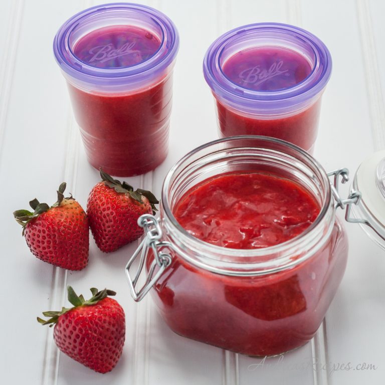 Strawberry Freezer Jam with Moscato - Andrea Meyers