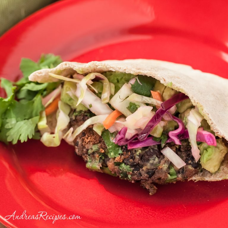 Southwestern Falafel Sandwich with Guacamole - Andrea Meyers