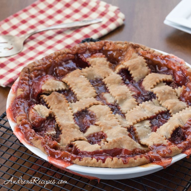 Strawberry Rhubarb Pie - Andrea Meyers